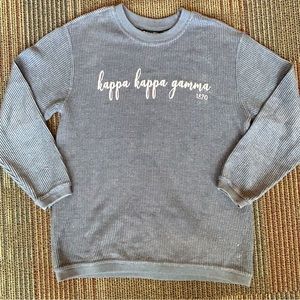 KAPPA KAPPA GAMMA oversized sweatshirt ribbed size small